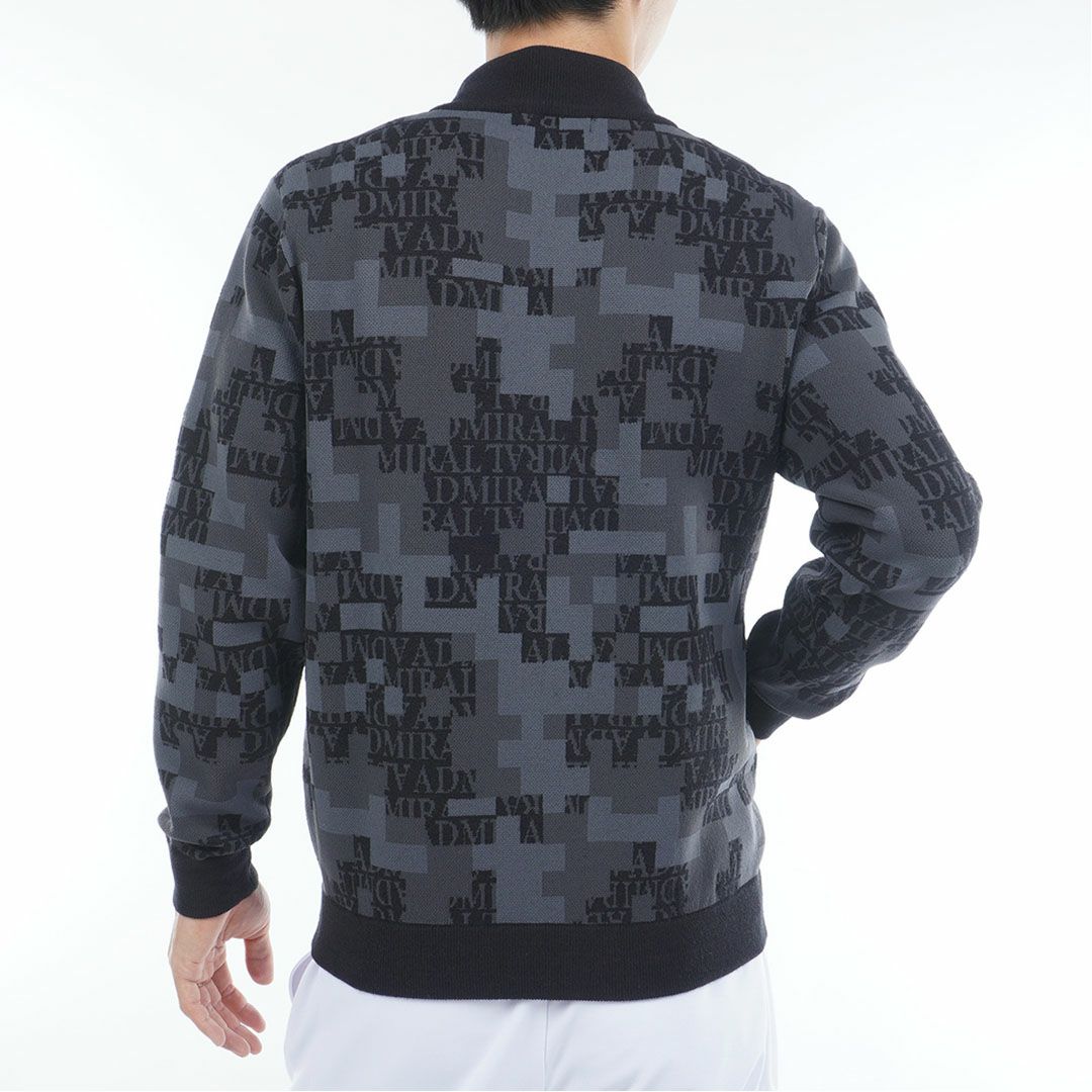 アドミラル ゴルフ Admiral GOLF メンズ メンズ モザイクカモフラージュ フルジップセーター ADMA573 詳細6