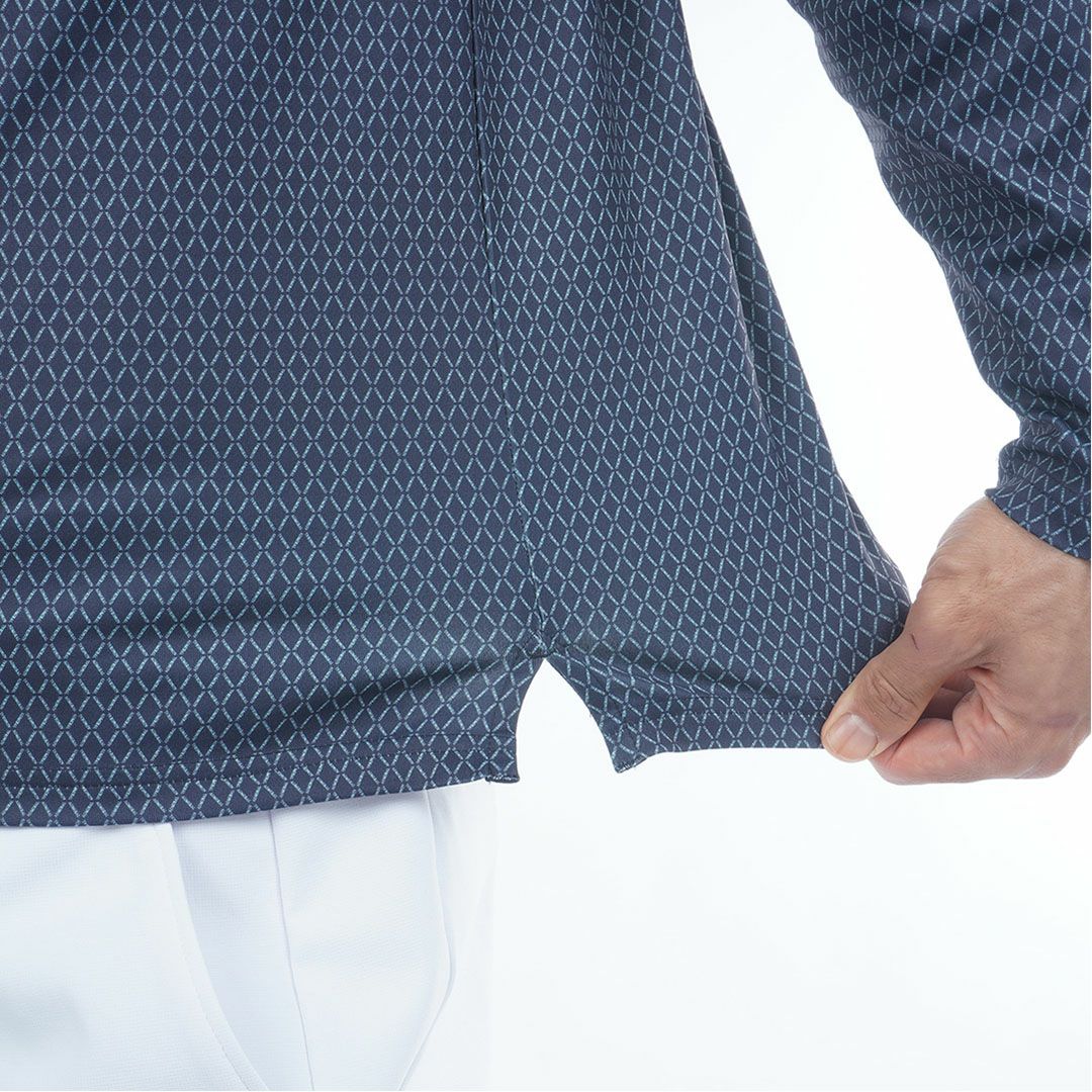 アドミラル ゴルフ Admiral GOLF メンズ メンズ 小紋柄 裏起毛シャツ ADMA574 詳細12