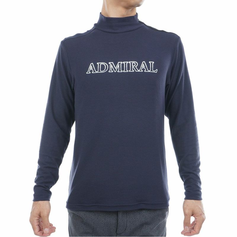Admiral golf モックネック シャツ　ネイビー Admiral golf モックネック シャツ ネイビー