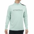 [アドミラル ゴルフ]メンズ スエード起毛　ハイネックシャツ　ミントグリーン