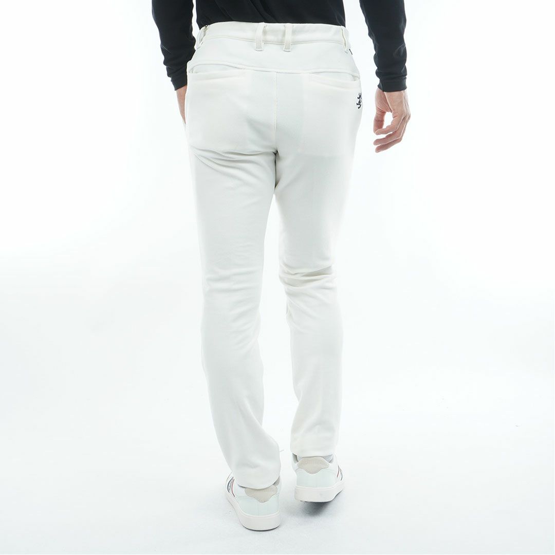[アドミラル ゴルフ]メンズ ハイテンション 裏起毛テーパードパンツ　ホワイト