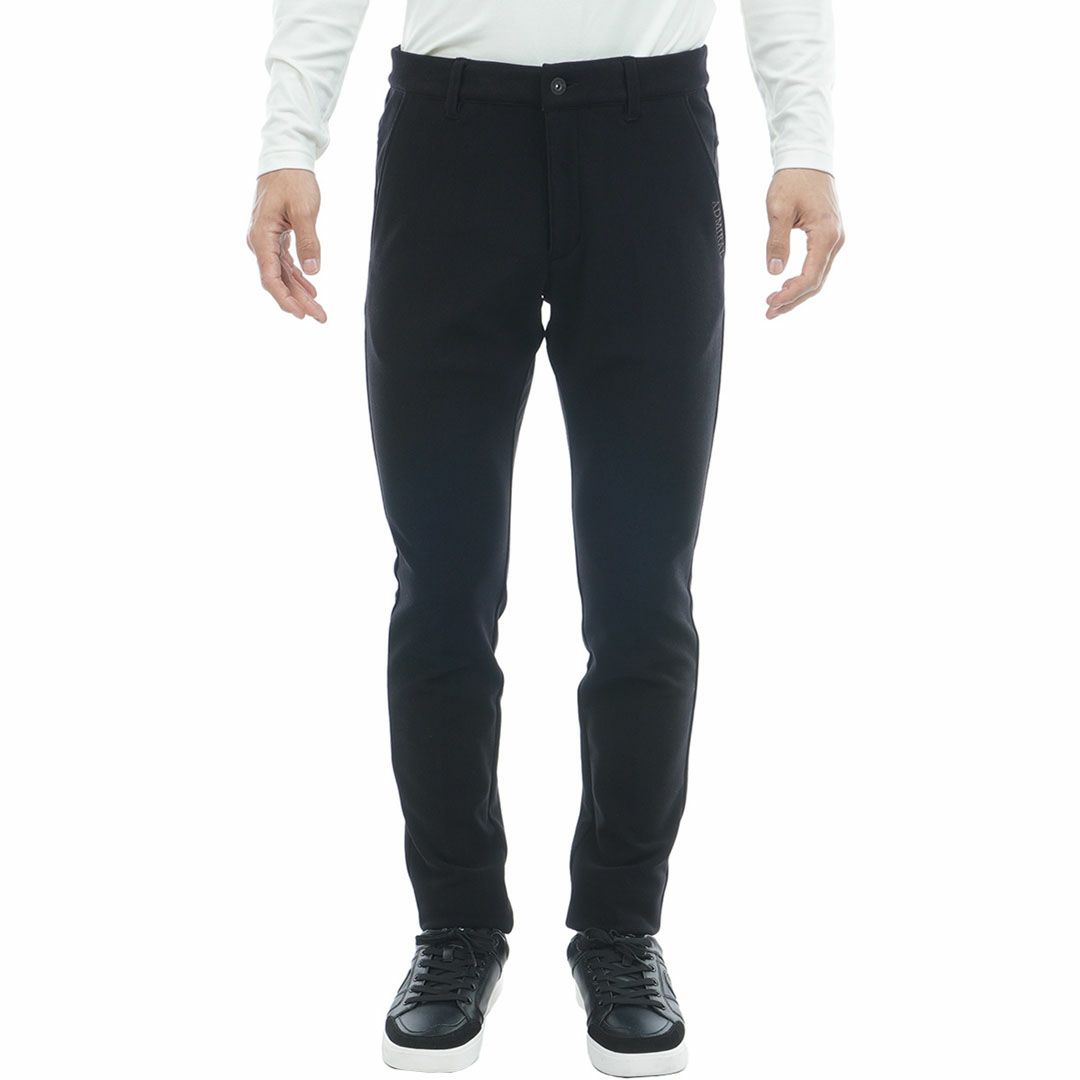 [アドミラル ゴルフ]メンズ ハイテンション 裏起毛テーパードパンツ　ブラック