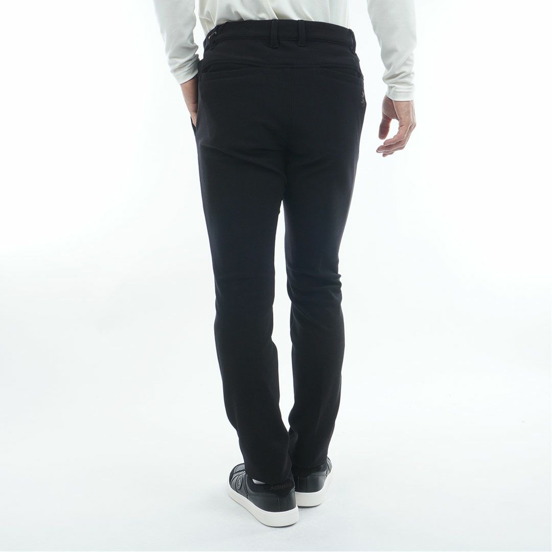 [アドミラル ゴルフ]メンズ ハイテンション 裏起毛テーパードパンツ　ブラック