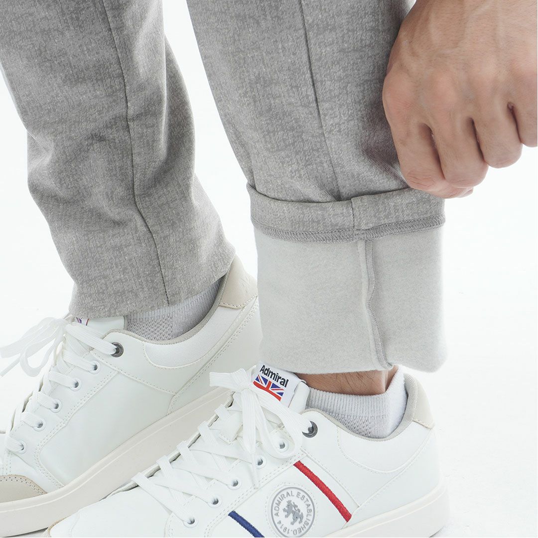 [アドミラル ゴルフ]メンズ ハイテンション 裏起毛テーパードパンツ　グレー