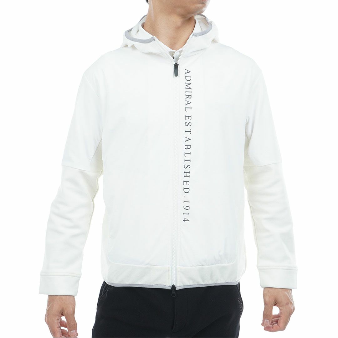 [アドミラル ゴルフ]メンズ ハイブリッドフーディー　ホワイト