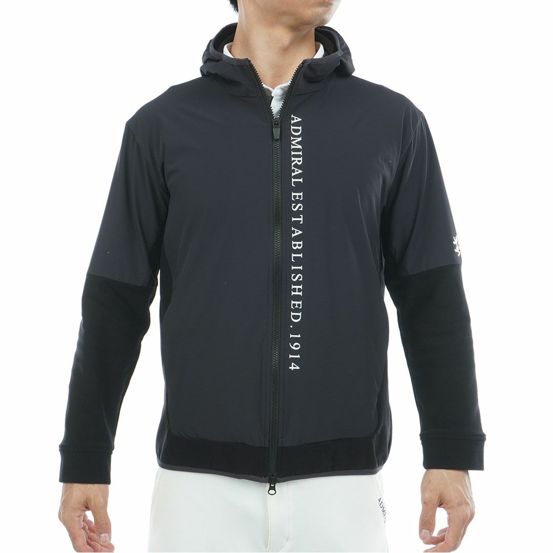 [アドミラル ゴルフ]メンズ ハイブリッドフーディー　ブラック