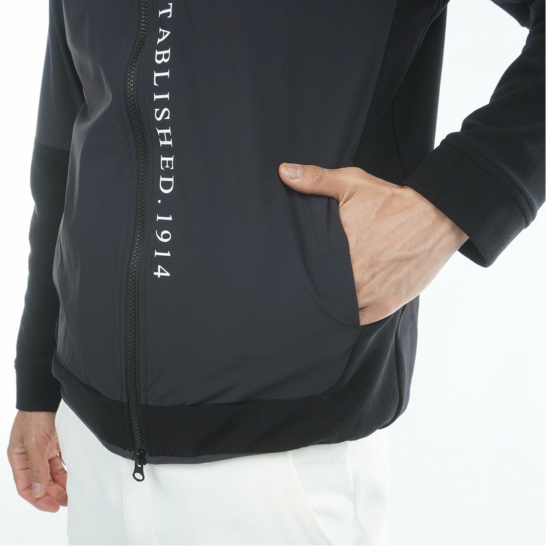 [アドミラル ゴルフ]メンズ ハイブリッドフーディー　ブラック