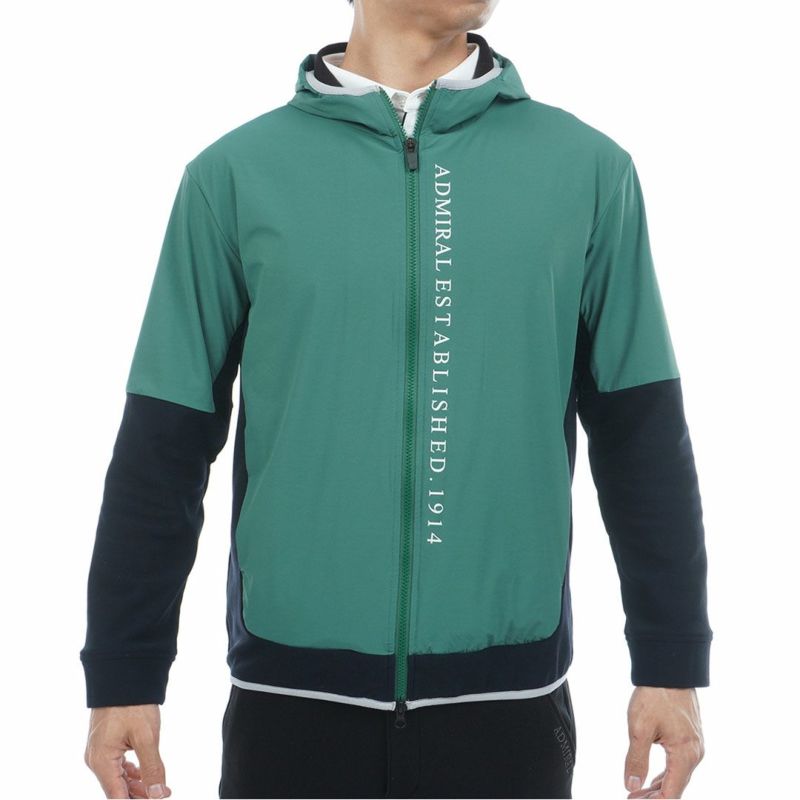 [アドミラル ゴルフ]メンズ ハイブリッドフーディー　ダークグリーン