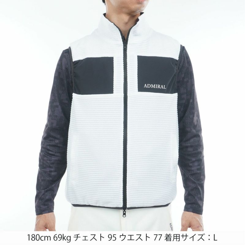 アドミラル ゴルフ Admiral GOLF メンズ メンズ リバーシブル ボアベスト ADMA578 詳細2