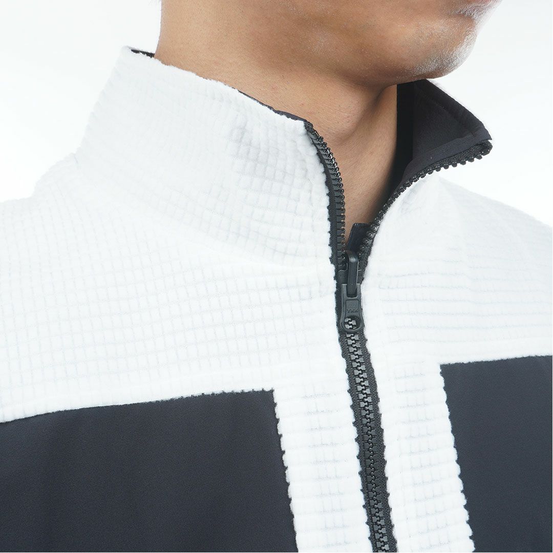 [アドミラル ゴルフ]メンズ リバーシブル ボアベスト　ホワイト