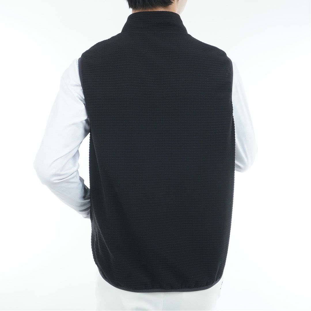 [アドミラル ゴルフ]メンズ リバーシブル ボアベスト　ブラック