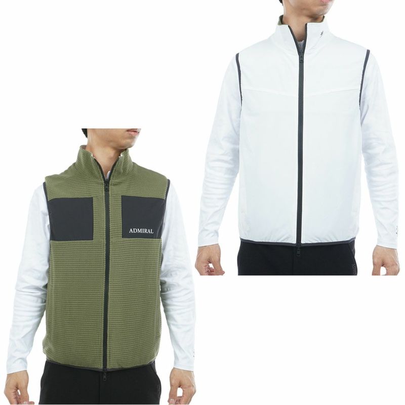 アドミラル ゴルフ Admiral GOLF メンズ メンズ リバーシブル ボアベスト ADMA578 詳細27