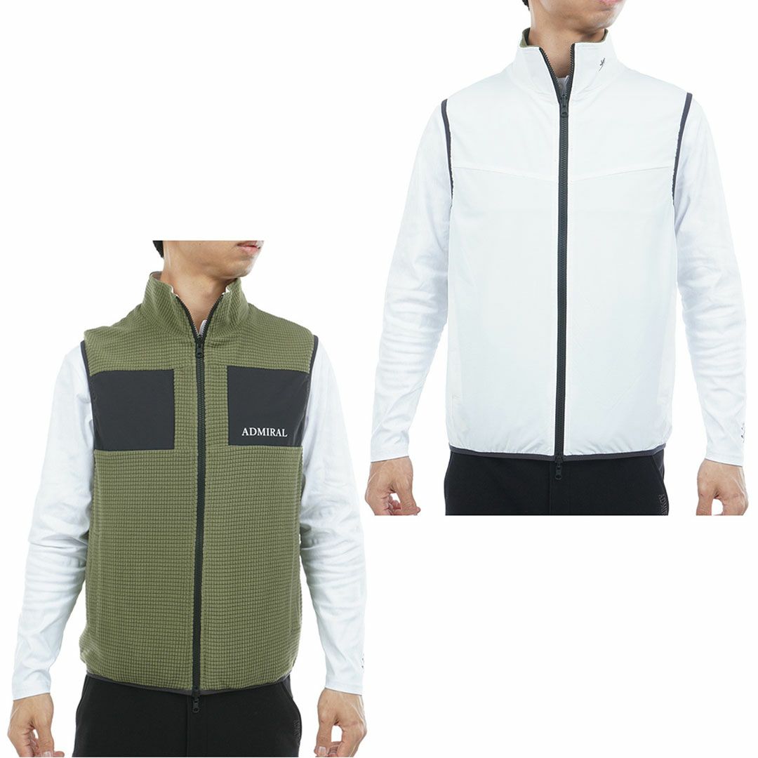 アドミラル ゴルフ Admiral GOLF メンズ メンズ リバーシブル ボアベスト ADMA578 詳細27