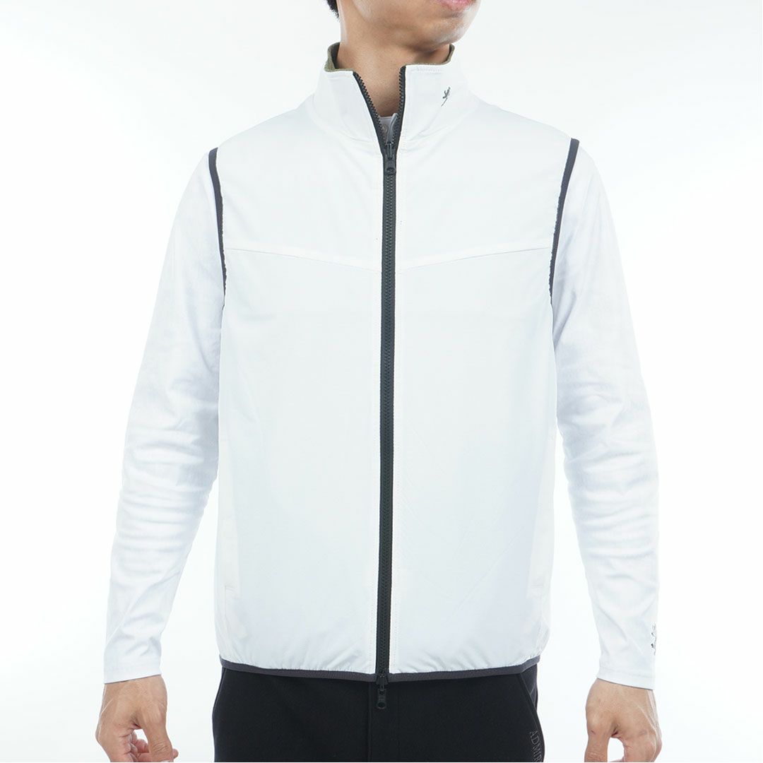 [アドミラル ゴルフ]メンズ リバーシブル ボアベスト　カーキ