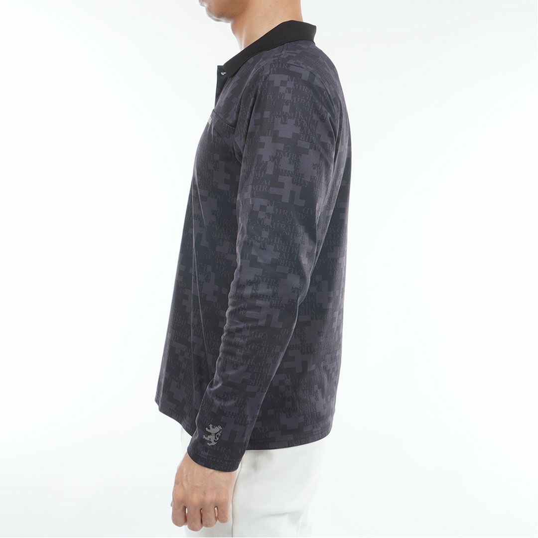 アドミラル ゴルフ Admiral GOLF メンズ メンズ モザイクカモフラージュ裏起毛 長袖ポロシャツ ADMA580 詳細6