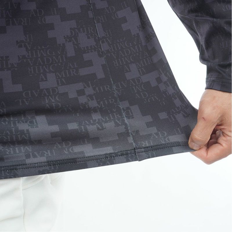 アドミラル ゴルフ Admiral GOLF メンズ メンズ モザイクカモフラージュ裏起毛 長袖ポロシャツ ADMA580 詳細9