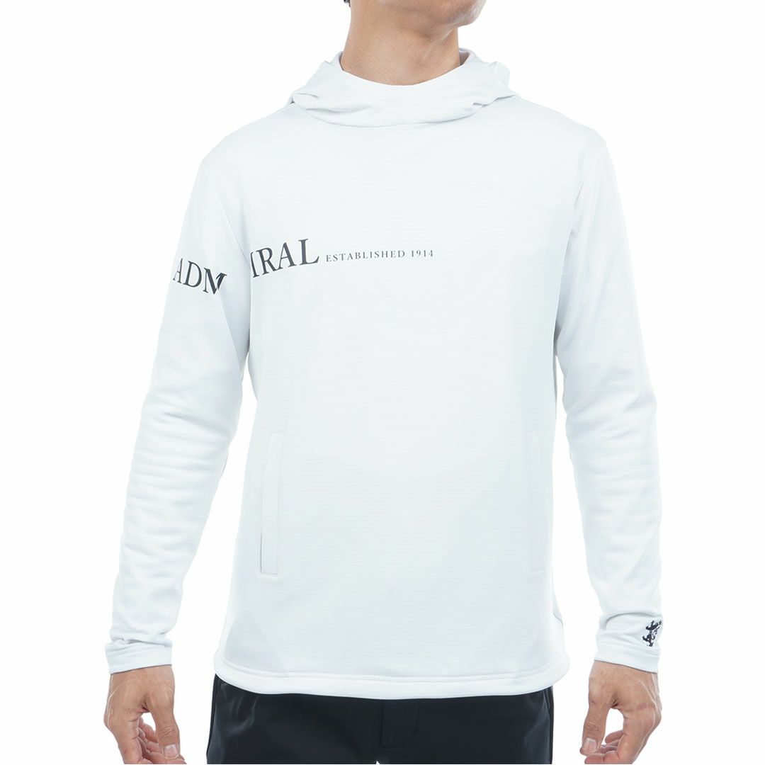 [アドミラル ゴルフ]メンズ 速ポカ フーディーシャツ　ホワイト