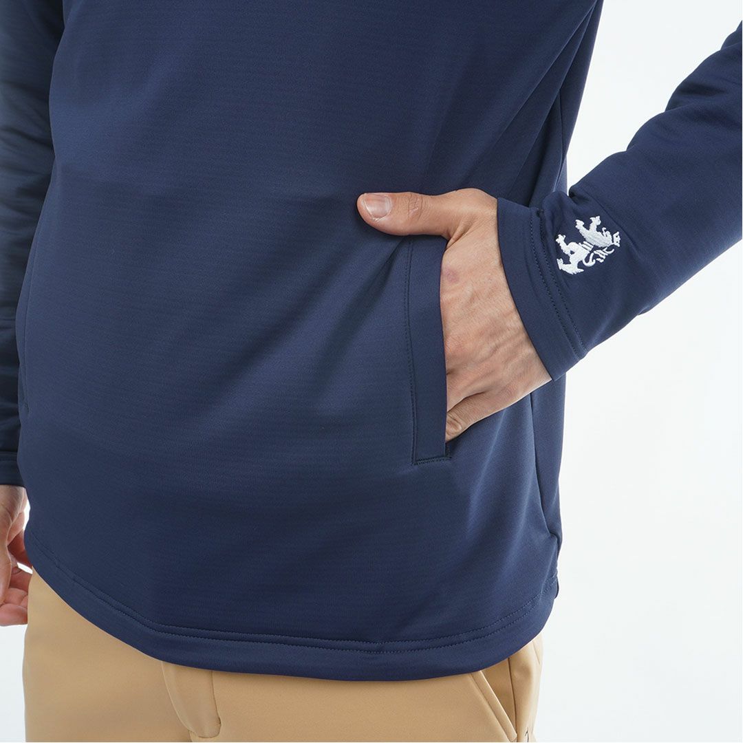 [アドミラル ゴルフ]メンズ 速ポカ フーディーシャツ　ネイビー