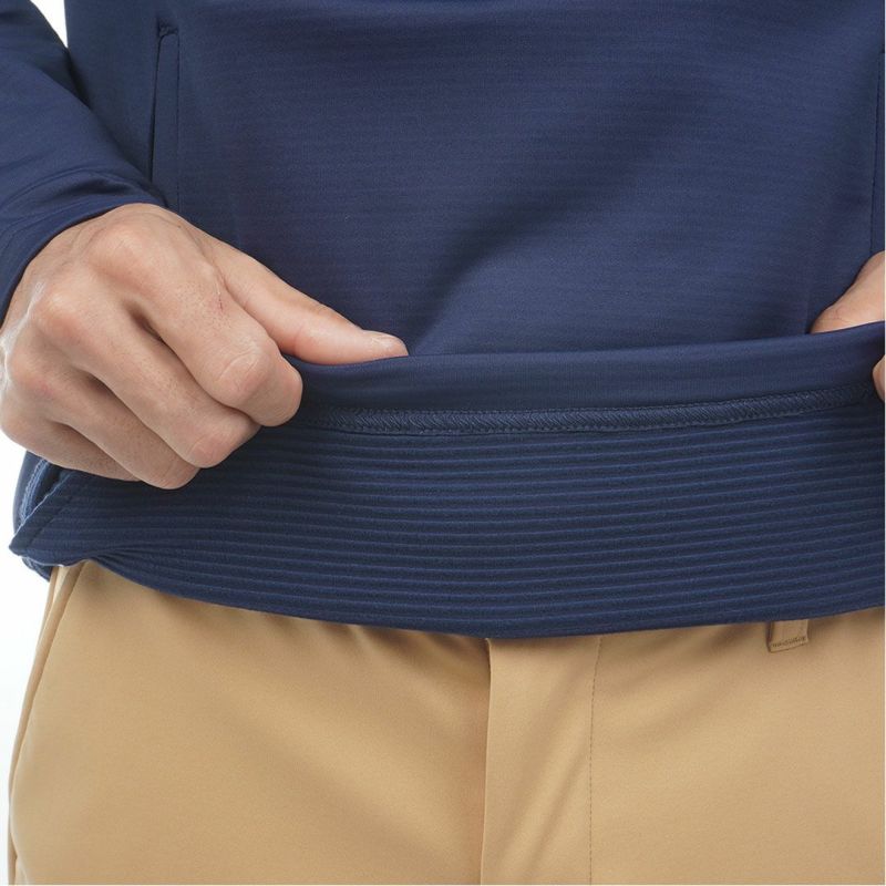 [アドミラル ゴルフ]メンズ 速ポカ フーディーシャツ　ネイビー