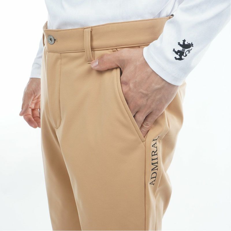 [アドミラル ゴルフ]メンズ 防風フリース ボンディングテーパードパンツ　ベージュ