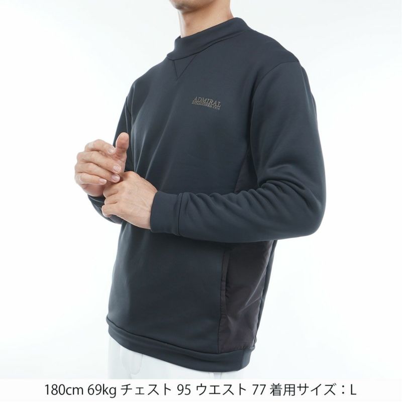 [アドミラル ゴルフ]メンズ ハイブリッド カルイシスウェット　ブラック