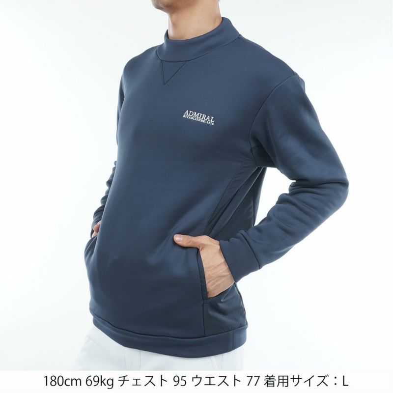 [アドミラル ゴルフ]メンズ ハイブリッド カルイシスウェット　ネイビー