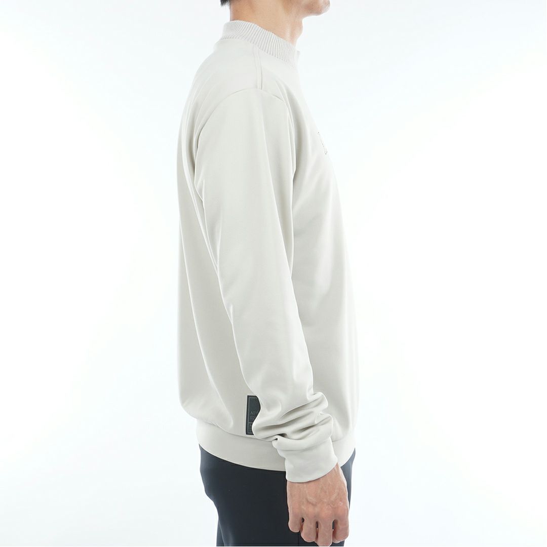 [アドミラル ゴルフ]メンズ ホカタッチ モックネックスウェット　サンドベージュ