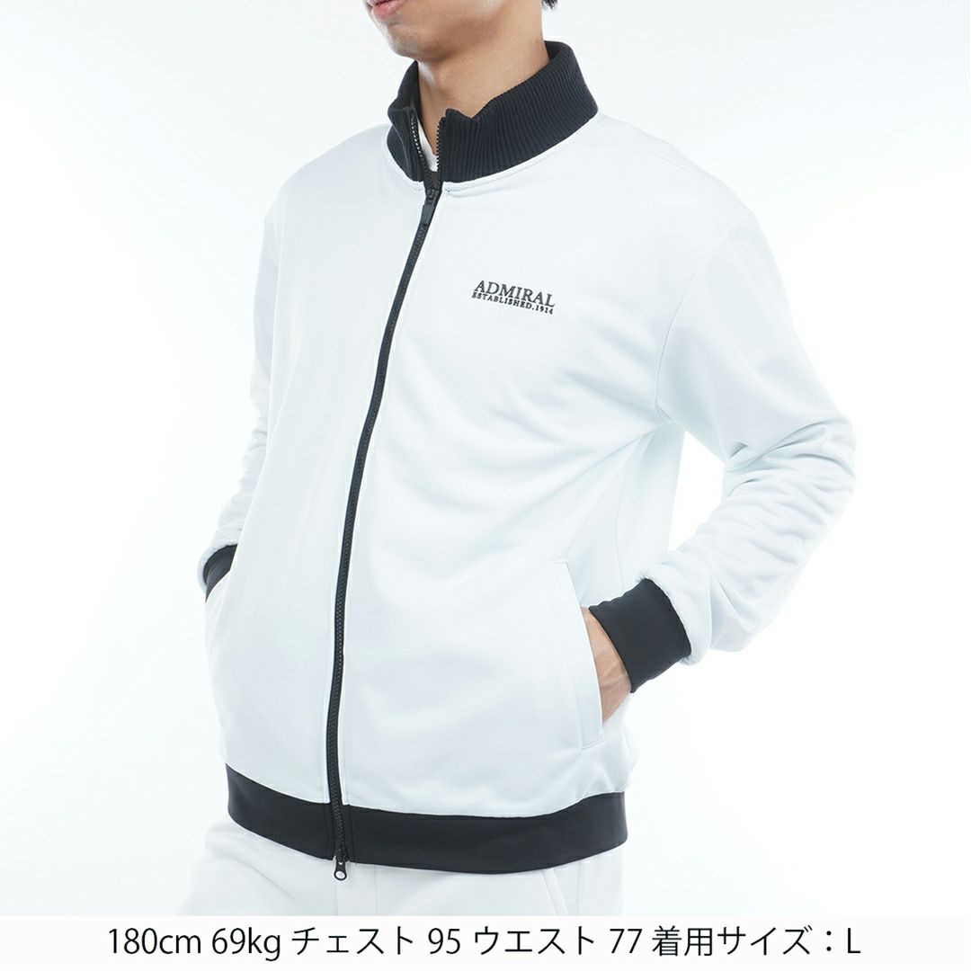 [アドミラル ゴルフ]メンズ ホカタッチ トラックジャケット　ホワイト