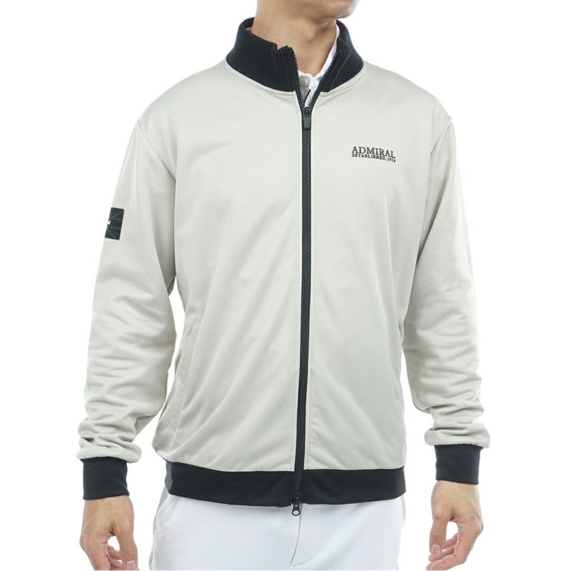 [アドミラル ゴルフ]メンズ ホカタッチ トラックジャケット　サンドベージュ