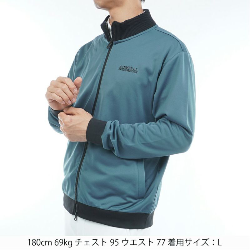 [アドミラル ゴルフ]メンズ ホカタッチ トラックジャケット　ダークグリーン