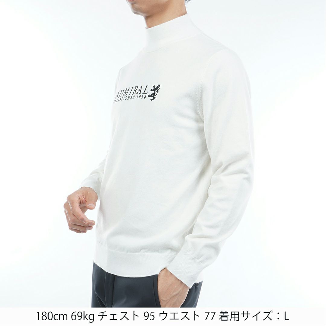 アドミラル ゴルフ Admiral GOLF メンズ メンズ ホカタッチ ハイネックセーター ADMA588 詳細2