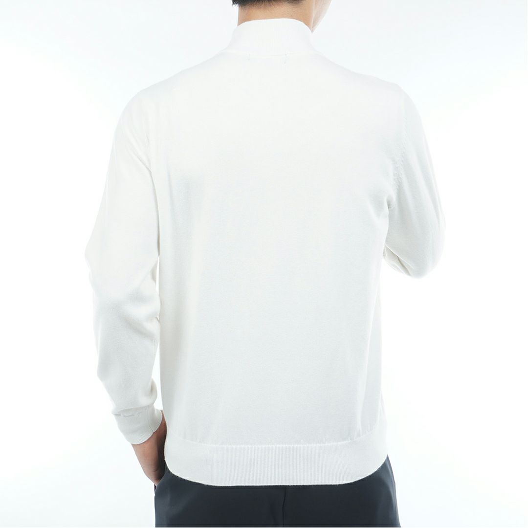 [アドミラル ゴルフ]メンズ ホカタッチ ハイネックセーター　ホワイト