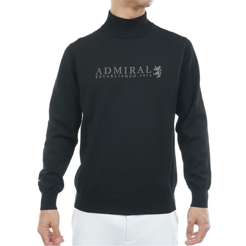 [アドミラル ゴルフ]メンズ ホカタッチ ハイネックセーター　ブラック
