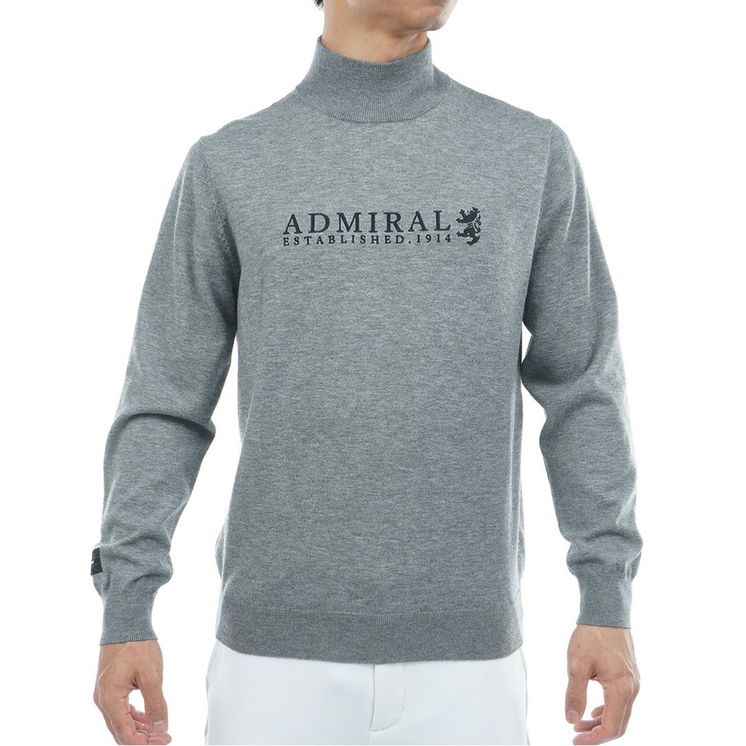 [アドミラル ゴルフ]メンズ ホカタッチ ハイネックセーター　グレー