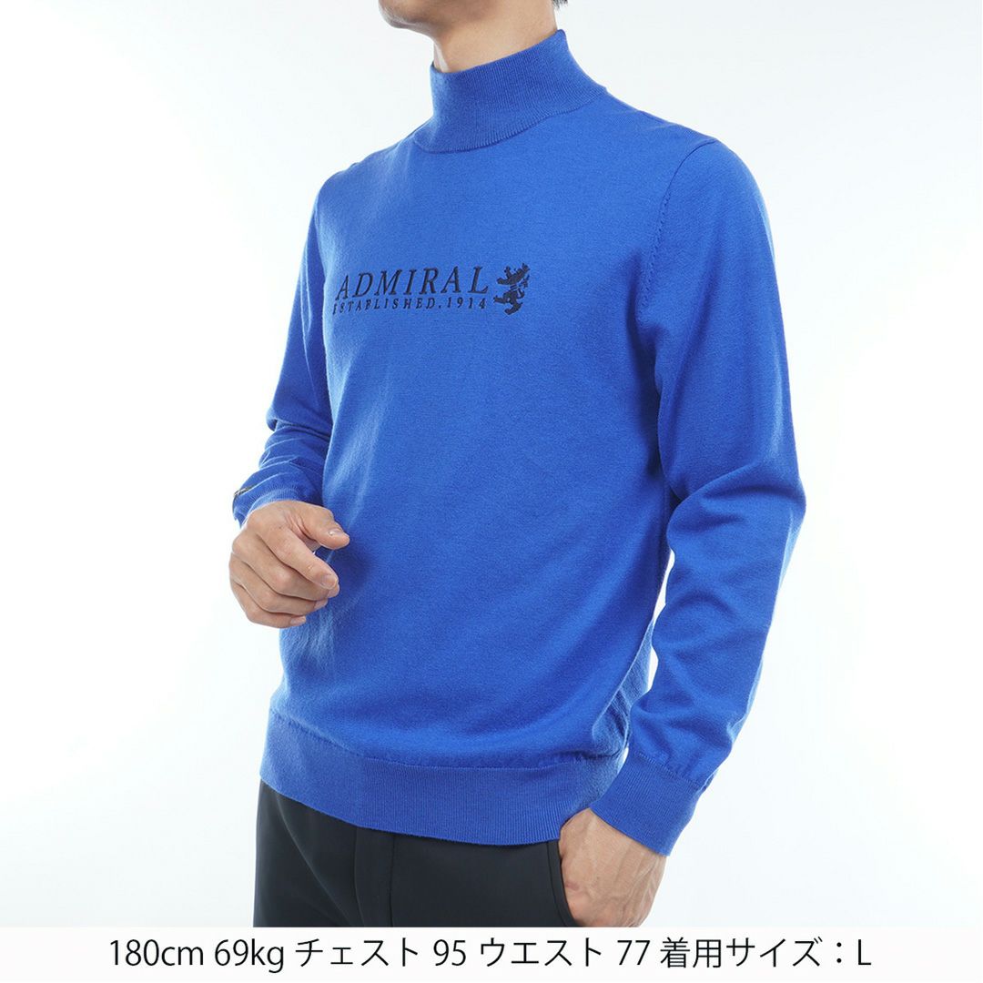アドミラル ゴルフ Admiral GOLF メンズ メンズ ホカタッチ ハイネックセーター ADMA588 詳細14