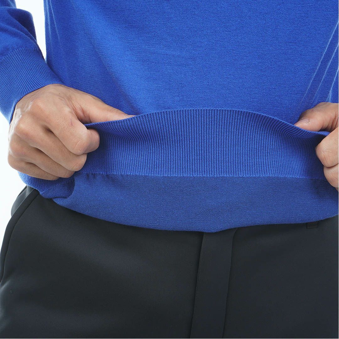 [アドミラル ゴルフ]メンズ ホカタッチ ハイネックセーター　ディープブルー