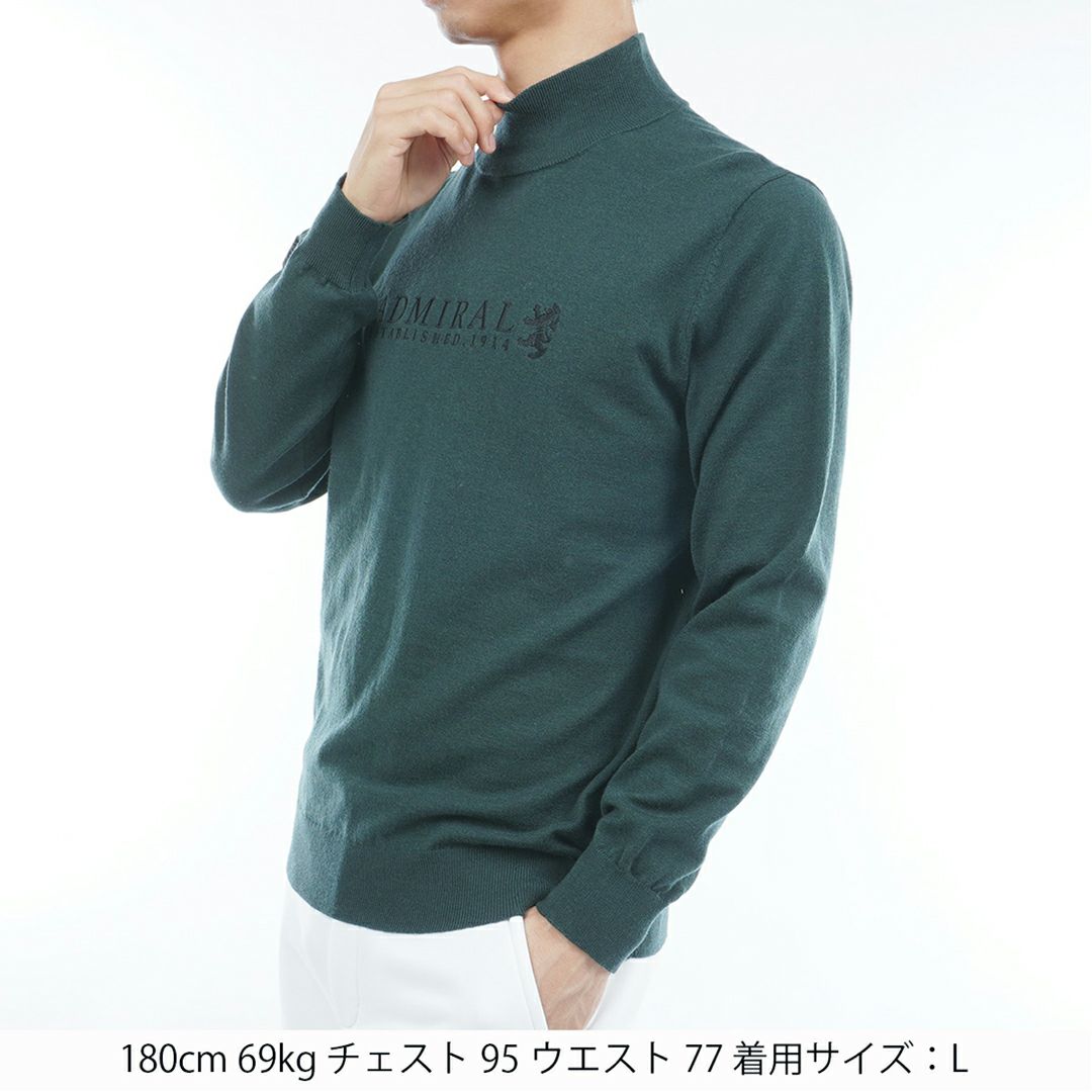 アドミラル ゴルフ Admiral GOLF メンズ メンズ ホカタッチ ハイネックセーター ADMA588 詳細26