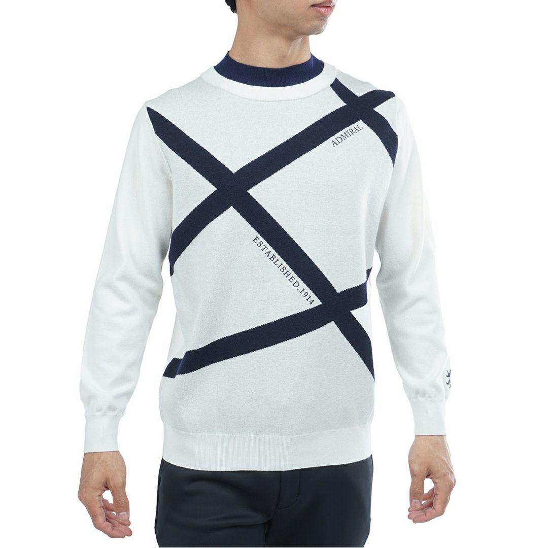 アドミラル ゴルフ Admiral GOLF メンズ メンズ ホカタッチ レイヤードモックネックセーター ADMA589 詳細1
