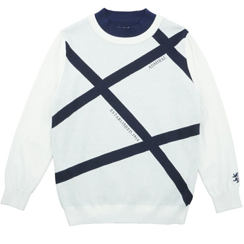 [アドミラル ゴルフ]メンズ ホカタッチ レイヤードモックネックセーター ホワイト