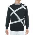 [アドミラル ゴルフ]メンズ ホカタッチ レイヤードモックネックセーター ブラック