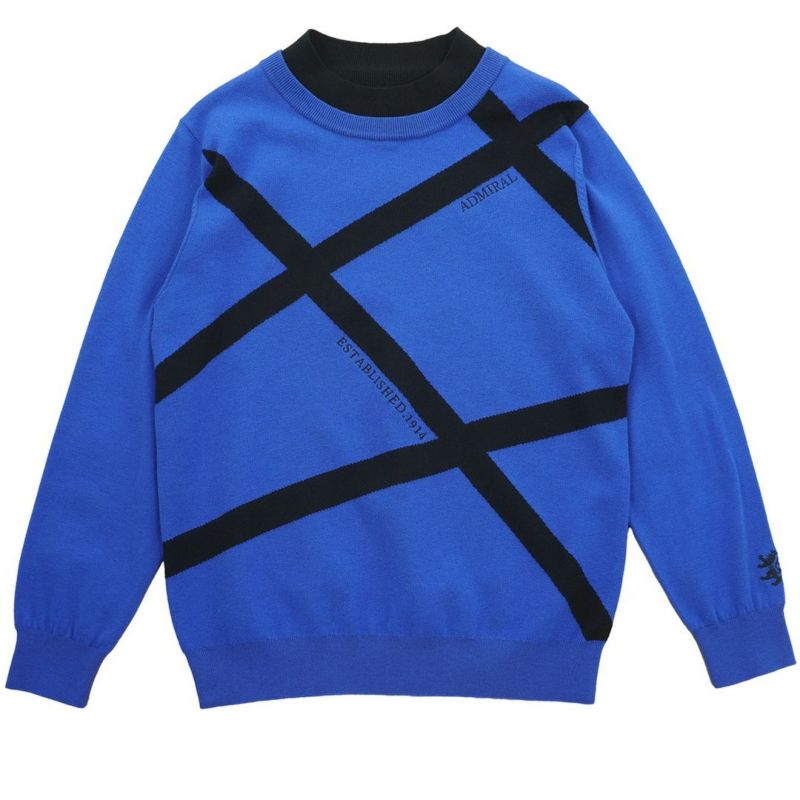 [アドミラル ゴルフ]メンズ ホカタッチ レイヤードモックネックセーター ディープブルー