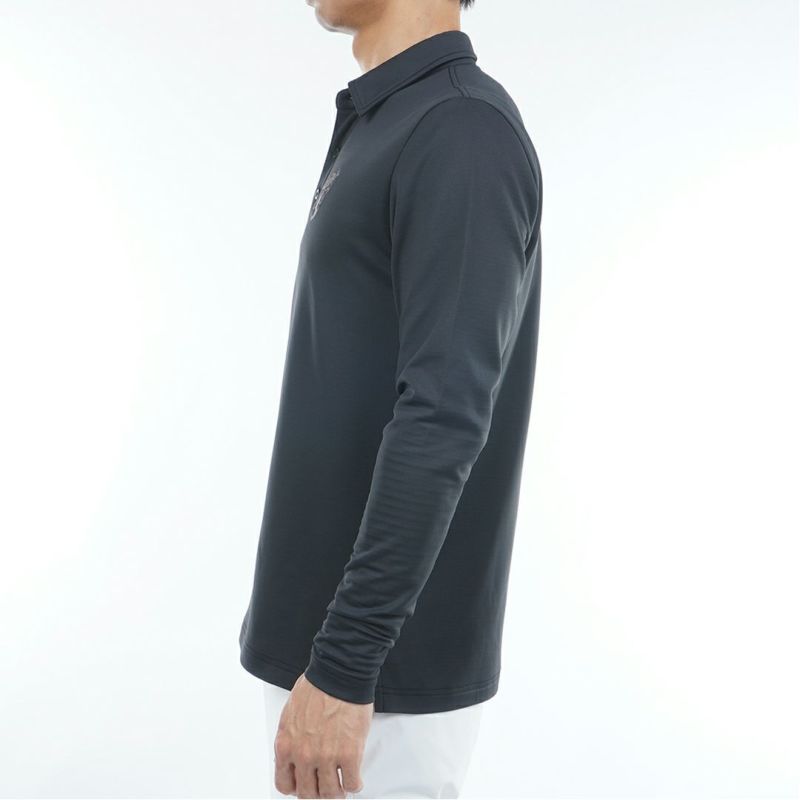 [アドミラル ゴルフ]メンズ 速ポカ フラッグシャツ　ブラック