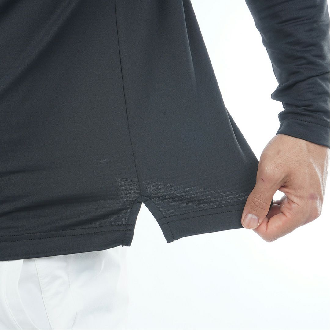 [アドミラル ゴルフ]メンズ 速ポカ フラッグシャツ　ブラック