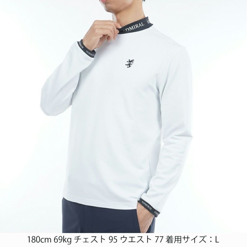 アドミラル ゴルフ Admiral GOLF メンズ メンズ 速ポカ 長袖モックネックシャツ ADMA591 詳細2