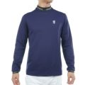  [アドミラル ゴルフ]メンズ 速ポカ 長袖モックネックシャツ　ネイビー