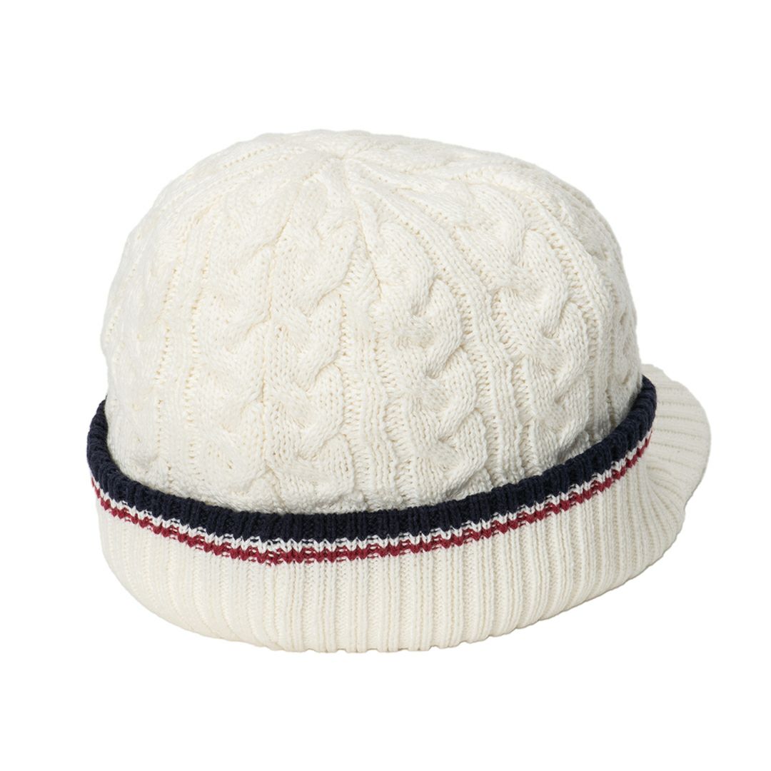 [アドミラル ゴルフ]キャップニット ベーシック　ホワイト