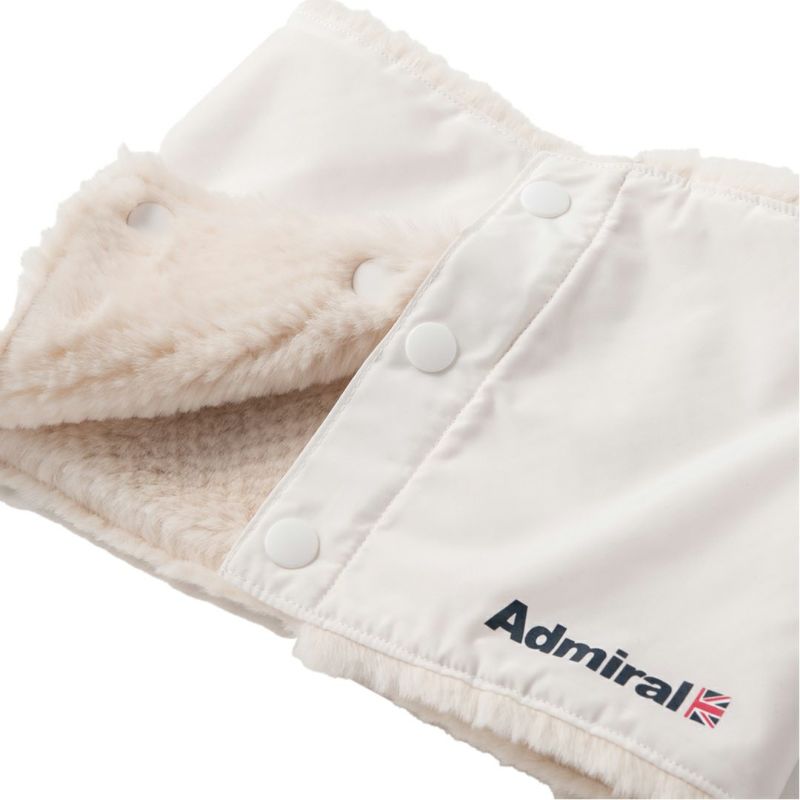  [アドミラル ゴルフ]ネックウォーマー ボタンホックタフタ　ホワイト