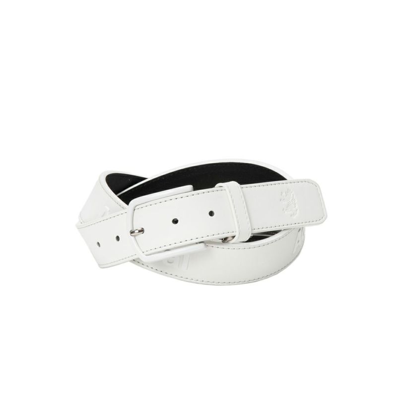 [アドミラル ゴルフ]ベルトパターンロゴ　ホワイト