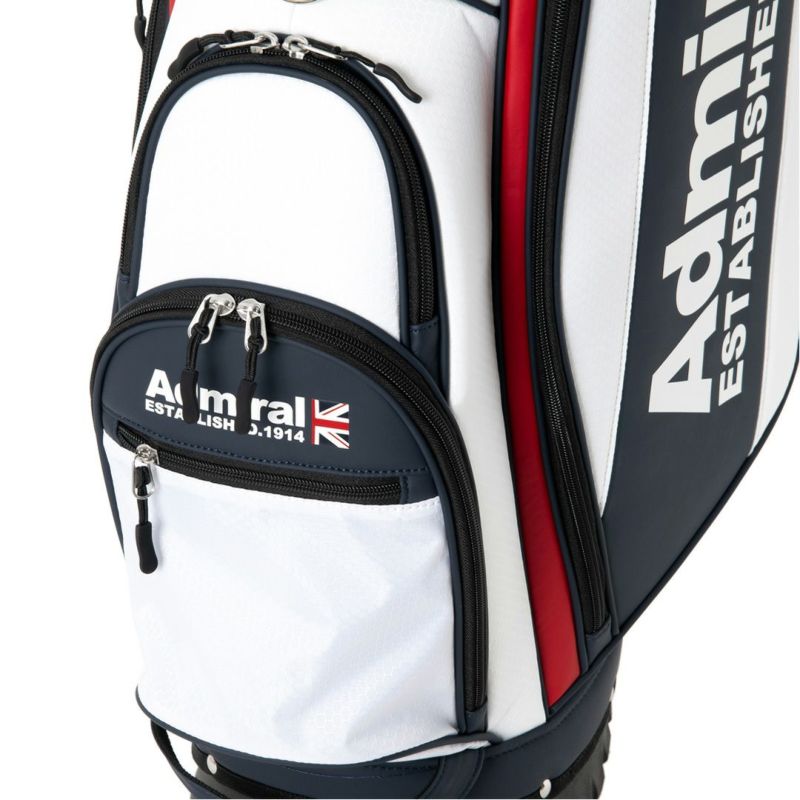 [アドミラル ゴルフ]スタンドキャディバッグライトウェイト　トリコロール
