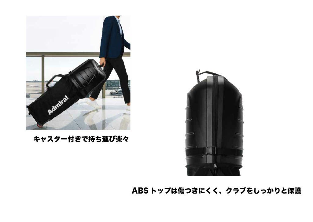 アドミラル ゴルフ Admiral GOLF メンズ レディース ユニセックス トラベルカバー ハードフードタイヤ付 ADMG5BK2 詳細10